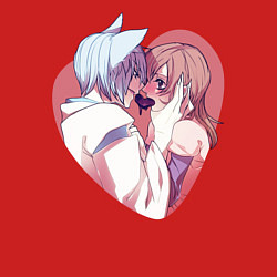 Свитшот хлопковый мужской Tomoe and Nanami KIss, цвет: красный — фото 2