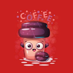 Свитшот хлопковый мужской Кофе Coffee, цвет: красный — фото 2