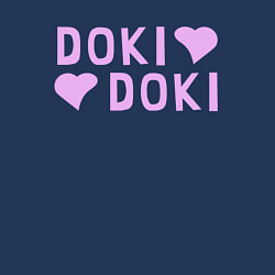 Свитшот хлопковый мужской Doki Doki Доки Доки Z, цвет: тёмно-синий — фото 2