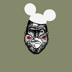 Свитшот хлопковый мужской Горилла Маус, цвет: авокадо — фото 2