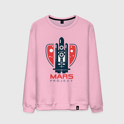 Свитшот хлопковый мужской Mars Project, цвет: светло-розовый
