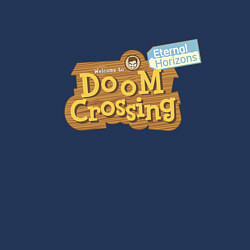 Свитшот хлопковый мужской Doom crossing, цвет: тёмно-синий — фото 2