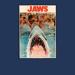 Свитшот хлопковый мужской Jaws beach poster, цвет: тёмно-синий — фото 2