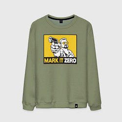 Свитшот хлопковый мужской Mark It Zero Большой Лебовски, цвет: авокадо