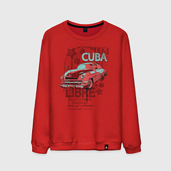 Свитшот хлопковый мужской Cuba Libre, цвет: красный