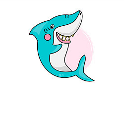 Свитшот хлопковый мужской Акула, цвет: белый — фото 2