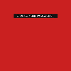 Свитшот хлопковый мужской Change your password, цвет: красный — фото 2