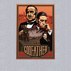 Свитшот хлопковый мужской Godfather крестный отец, цвет: меланж — фото 2