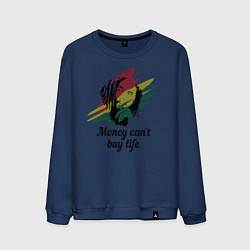 Свитшот хлопковый мужской Bob Marley, цвет: тёмно-синий