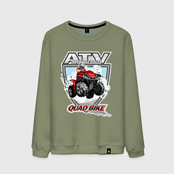 Свитшот хлопковый мужской Квадроцикл, цвет: авокадо