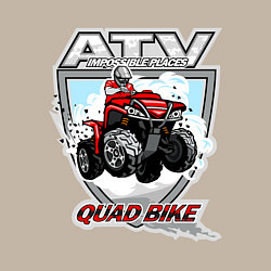 Свитшот хлопковый мужской Квадроцикл, цвет: миндальный — фото 2