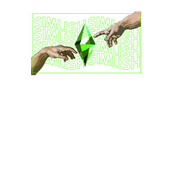 Свитшот хлопковый мужской The Sims - Сотворение Пламбоба!, цвет: белый — фото 2