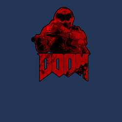 Свитшот хлопковый мужской DOOM RED, цвет: тёмно-синий — фото 2