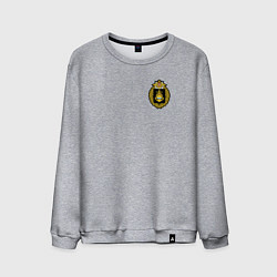 Свитшот хлопковый мужской Тихоокеанский флот ВМФ России, цвет: меланж