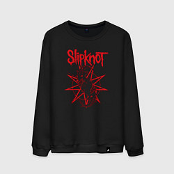 Свитшот хлопковый мужской Slipknot Slip Goats Art, цвет: черный