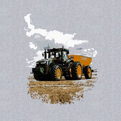 Свитшот хлопковый мужской JOHN DEERE I Джон Дир!, цвет: меланж — фото 2