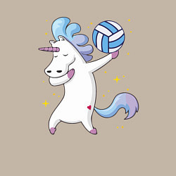 Свитшот хлопковый мужской Unicorn Volleyball, цвет: миндальный — фото 2