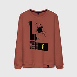 Свитшот хлопковый мужской Не время умирать Джеймс Бонд, цвет: кирпичный