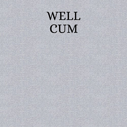 Свитшот хлопковый мужской Well cum прикол угар, цвет: меланж — фото 2