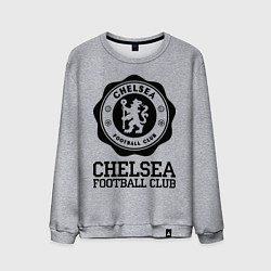 Свитшот хлопковый мужской Chelsea FC: Emblem, цвет: меланж