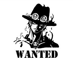 Свитшот хлопковый мужской Портгас Д Эйс в розыске One Piece, цвет: белый — фото 2