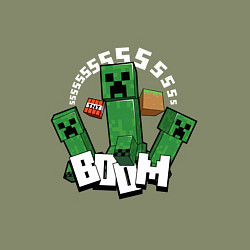 Свитшот хлопковый мужской Криперы Creepers и Динамит, цвет: авокадо — фото 2