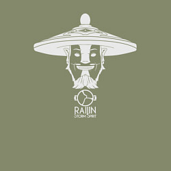 Свитшот хлопковый мужской Storm Spirit из Доты 2, цвет: авокадо — фото 2