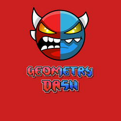 Свитшот хлопковый мужской Geometry Dash, цвет: красный — фото 2