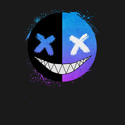 Свитшот хлопковый мужской Two-faced smile, цвет: черный — фото 2
