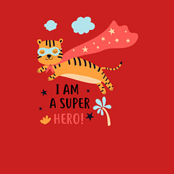 Свитшот хлопковый мужской Я Супергерой, цвет: красный — фото 2