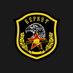 Свитшот хлопковый мужской Беркут: нашивка, цвет: черный — фото 2
