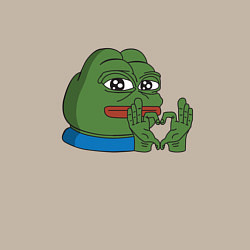 Свитшот хлопковый мужской Pepe love пепе лов, цвет: миндальный — фото 2