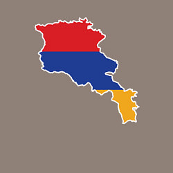 Свитшот хлопковый мужской Map Armenia, цвет: утренний латте — фото 2