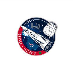 Свитшот хлопковый мужской SPACE X CRS-5, цвет: белый — фото 2