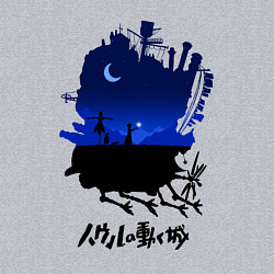 Свитшот хлопковый мужской Walking castle, цвет: меланж — фото 2