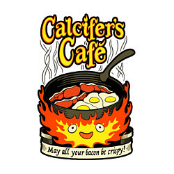 Свитшот хлопковый мужской Calcifer cook, цвет: белый — фото 2