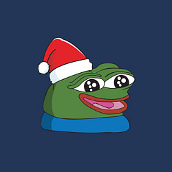 Свитшот хлопковый мужской Pepe, pepe happy, Пепе хеппи, pepe happy new year, цвет: тёмно-синий — фото 2
