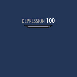 Свитшот хлопковый мужской DEPRESSION 100, цвет: тёмно-синий — фото 2