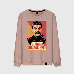 Свитшот хлопковый мужской Сталина на вас нет, цвет: пыльно-розовый
