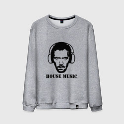 Свитшот хлопковый мужской Dr House music, цвет: меланж