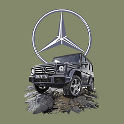 Свитшот хлопковый мужской Гелик - лучше всех!, цвет: авокадо — фото 2