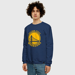 Свитшот хлопковый мужской Golden state Warriors NBA, цвет: тёмно-синий — фото 2