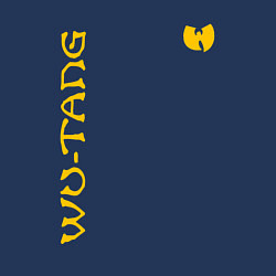 Свитшот хлопковый мужской WU TANG CLAN LOGO YELLOW, цвет: тёмно-синий — фото 2