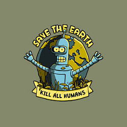 Свитшот хлопковый мужской Bendеr, цвет: авокадо — фото 2