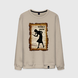 Свитшот хлопковый мужской Нэнси Дрю Nancy Drew, цвет: миндальный
