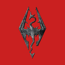 Свитшот хлопковый мужской СКАЙРИМ ЛОГО SKYRIM LOGO, цвет: красный — фото 2