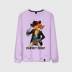 Свитшот хлопковый мужской Edward Ein, цвет: лаванда