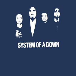 Свитшот хлопковый мужской Состав группы System of a Down, цвет: тёмно-синий — фото 2