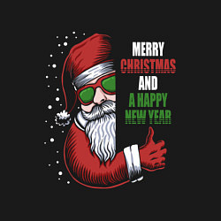 Свитшот хлопковый мужской Merry Christmas and Happy New Year!, цвет: черный — фото 2