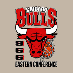 Свитшот хлопковый мужской Chicago Bulls NBA, цвет: миндальный — фото 2